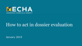 Cosa fare in caso di valutazione del dossier di registrazione? La nuova Guida ECHA