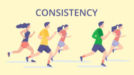 Off-topic: consistency is better than perfection